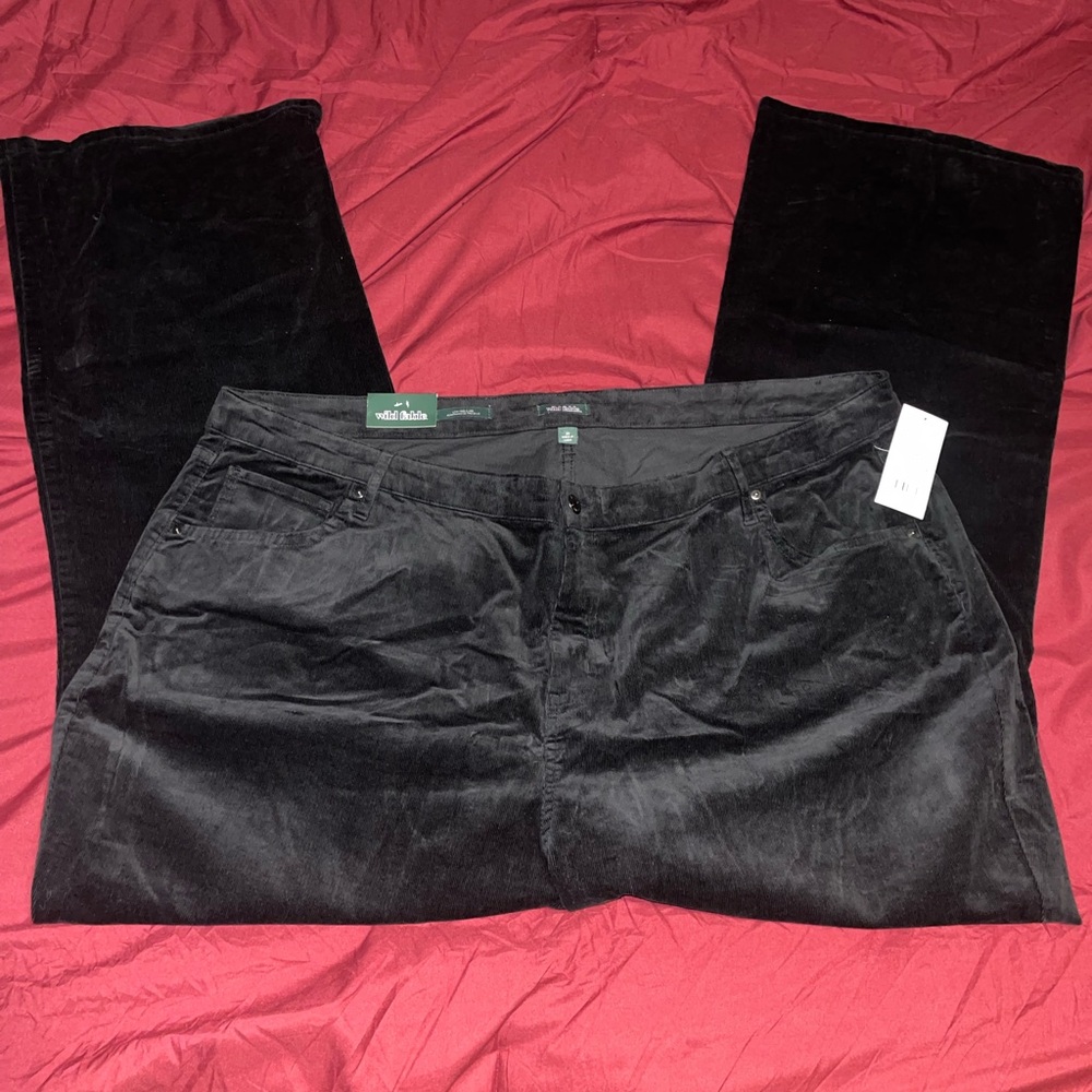 Wild Fable Corduroy Black Pants NWT 24